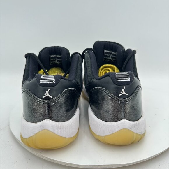 Nike Air Jordan 11 Retro Low Youth Size 7Y Women 8.5 528896-010 Baron Black Shoe - Picture 5 of 11
